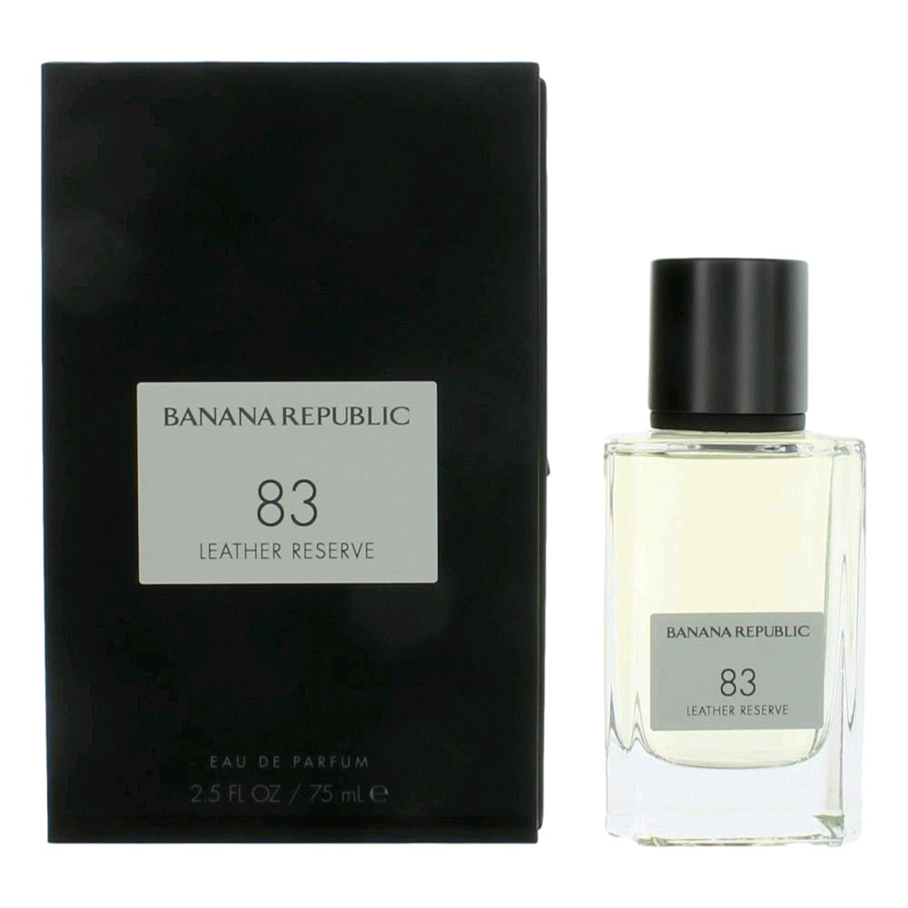 Bottle of 83 Leather Reserve by Banana Republic, 2.5 oz Eau De Parfum Spray for Unisex